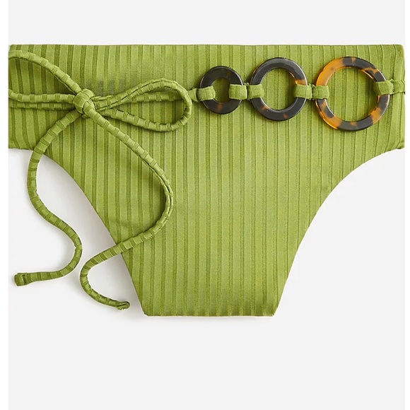 J Crew Swim New Jcrew Size Xxs Widerib Highrise Bikini Bottom In